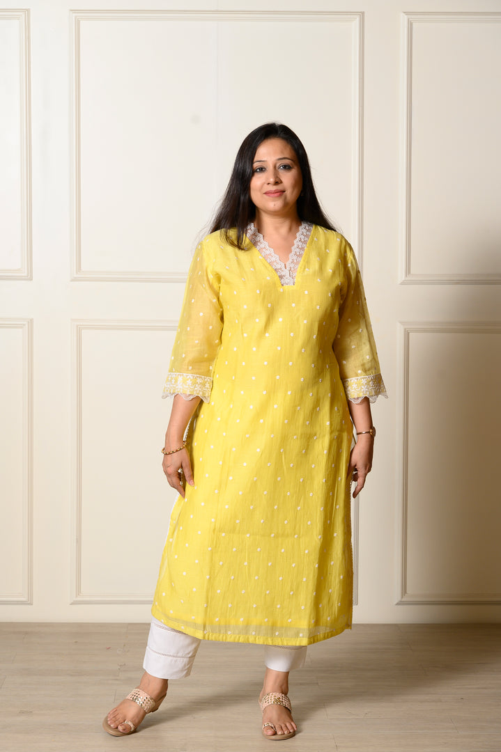 Yellow Bahar Kurta