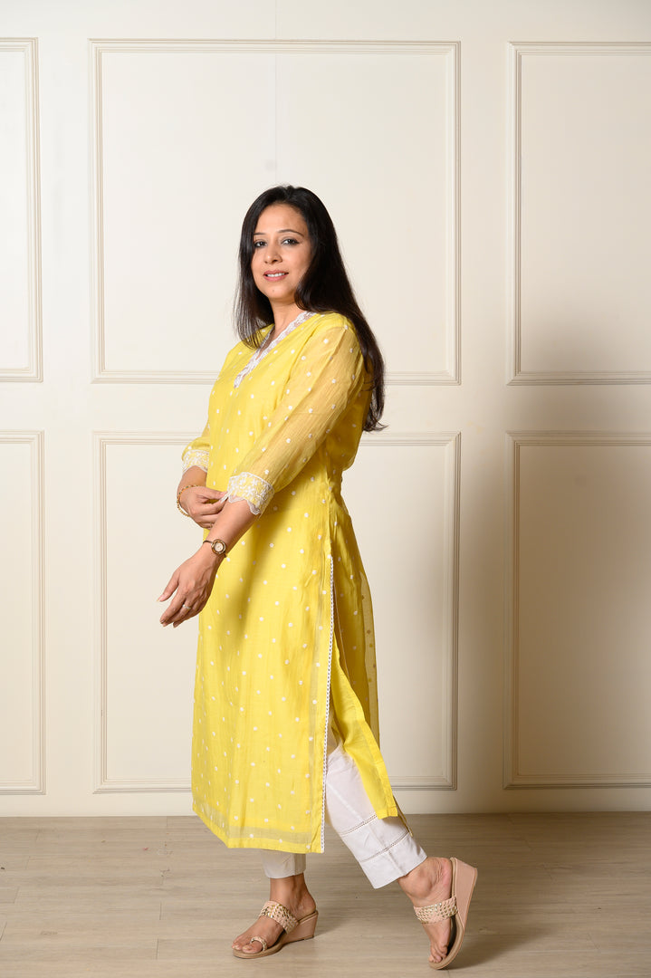 Yellow Bahar Kurta