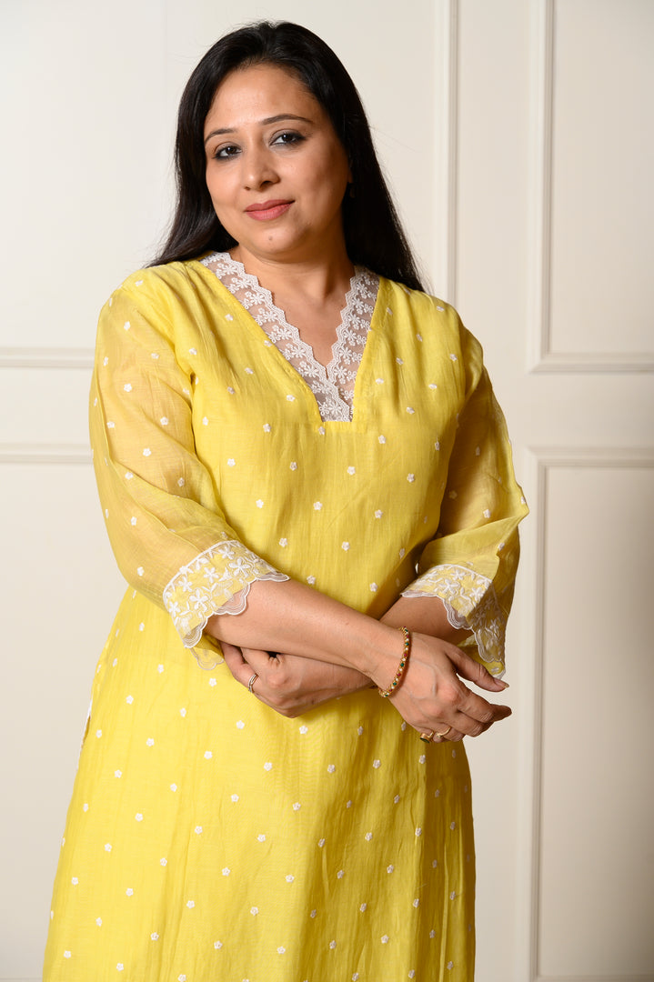 Yellow Bahar Kurta