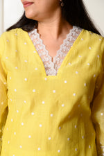 Load image into Gallery viewer, Yellow Bahar Kurta
