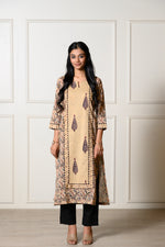 Load image into Gallery viewer, Beige Ambi Kurta
