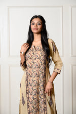 Load image into Gallery viewer, Beige Jaal Kurta
